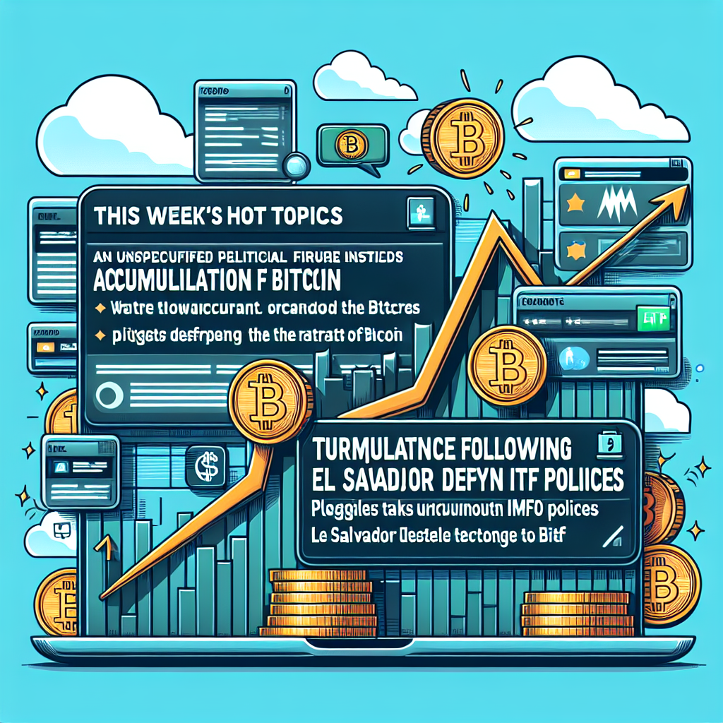 트럼프, 비트코인 비축 지시하며 파문, 엘살바도르 IMF 방침에 반기, ETF 시장의 고군분투 – 이번 주의 핫 이슈