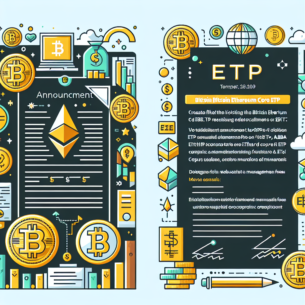 21Shares, Xetra에 비트코인 이더리움 코어 ETP ABBA 상장 및 관리 수수료 인하 발표